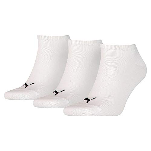 PUMA Sportive Sneaker Sock Pack of 3, White, 6 - 8 UK (39-42 EU), one size