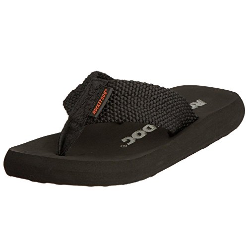 Rocket Dog Women's Sunset Flip Flops, Black, 6 UK