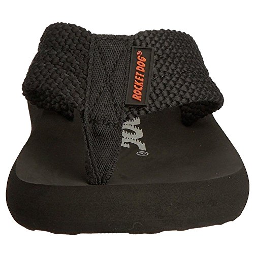Rocket Dog Women's Sunset Flip Flops, Black, 6 UK