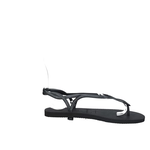 Havaianas Women's Luna Beach Sandals, Black, 8 UK