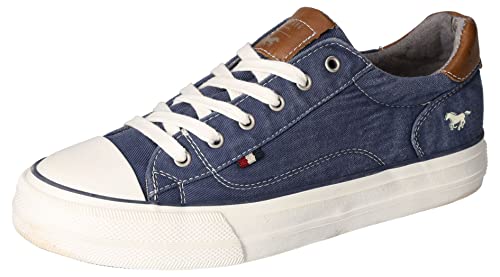 Mustang Women's 1272-307-800 Low-Top Sneakers, Dunkelblau, 39