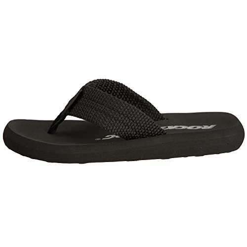 Rocket Dog Women's Sunset Flip Flops, Black, 6 UK