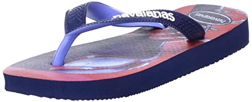 Havaianas Top Marvel Unisex Adult Flip Flops | Color: Navy Blue / Provence Blue | Size: 6/7 UK