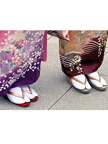 Satinior 6 Pairs Unisex Tabi Flip Flop Socks Geta Socks Cotton Split Toe Tabi Socks Elastic for Women and Men, Multicolour,