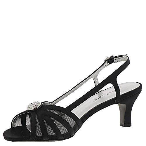 David Tate Women's Cheer Black Satin 8 AA US