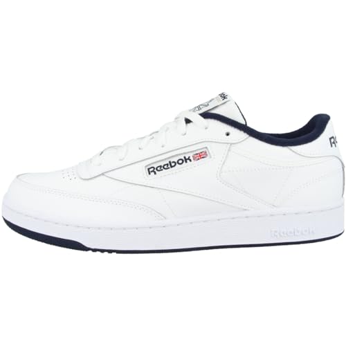 Reebok Unisex Club C85 Sneaker, White Intense White Navy 0, 6 UK