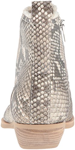 Dolce Vita Women's Unity Ankle Boot, Snake Print Embossed Leather, 4 UK