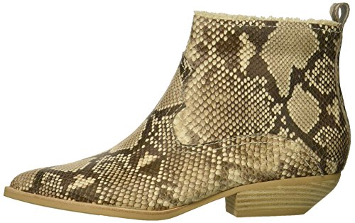 Dolce Vita Women's Unity Ankle Boot, Snake Print Embossed Leather, 4 UK
