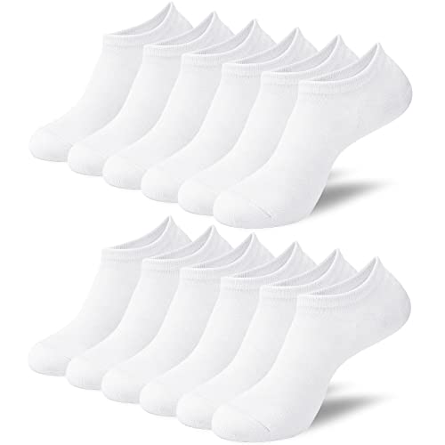 Niofind Bamboo Trainer Socks for Womens and Mens, No Show Ankle Socks Low Cut Invisible Non Slip Liner Socks Multipack Casual Footies for Sneaker Loafers and Boat Shoes