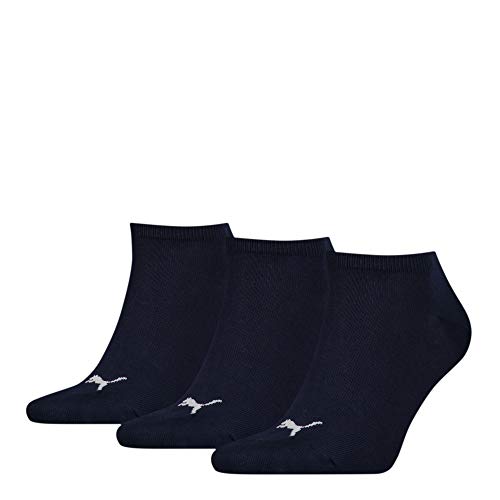 Puma Men PUMA UNISEX SNEAKER PLAIN 3P Sneaker Plain Sock - Navy, 6-8 UK
