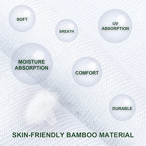 Niofind Bamboo Trainer Socks for Womens and Mens, No Show Ankle Socks Low Cut Invisible Non Slip Liner Socks Multipack Casual Footies for Sneaker Loafers and Boat Shoes