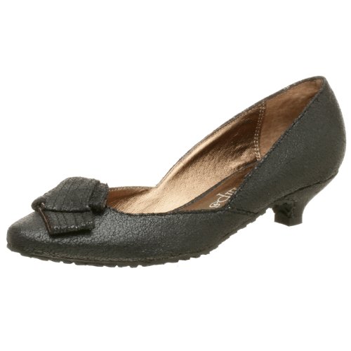 Two Lips Women's Elm Kitten Heel Black Size: 7 UK