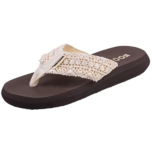Rocket Dog Women's Spotlight Flip Flops, Beige, 6 UK