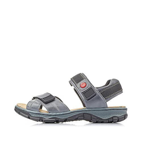 Rieker Women’s 68851 Closed Toe Sandals, Blue (Whitedenim/jeans), 5 UK