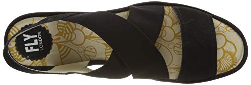 Fly London Women's Yaji888fly Sandal,Black Black 000,6 UK