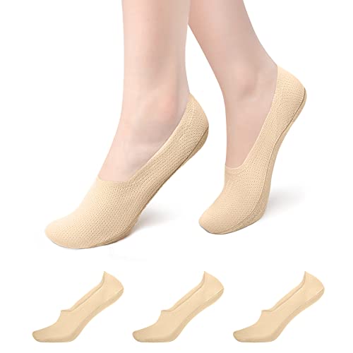 No Show Socks Women - Breathable Mesh Non Slip Invisible Socks Ice Silk Low Cut Liner Ankle Short Socks for Ladies Trainer Loafers Sneakers Boat Shoes