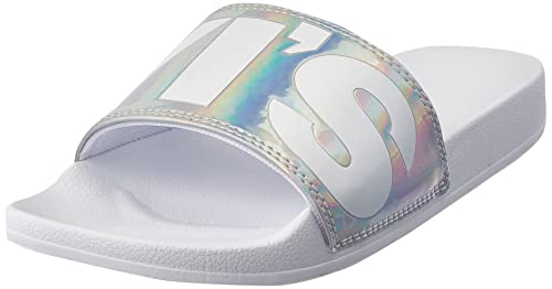Levi's Women's June L S Flip Flops, Silver, 5 UK