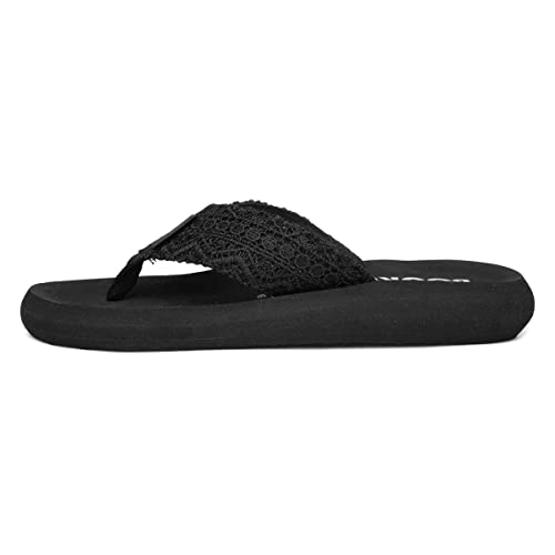 Rocket Dog Spotlight Lima Womens Black Flip Flop - Size 6 UK - Black