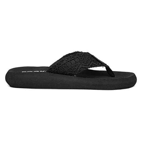 Rocket Dog Spotlight Lima Womens Black Flip Flop - Size 6 UK - Black