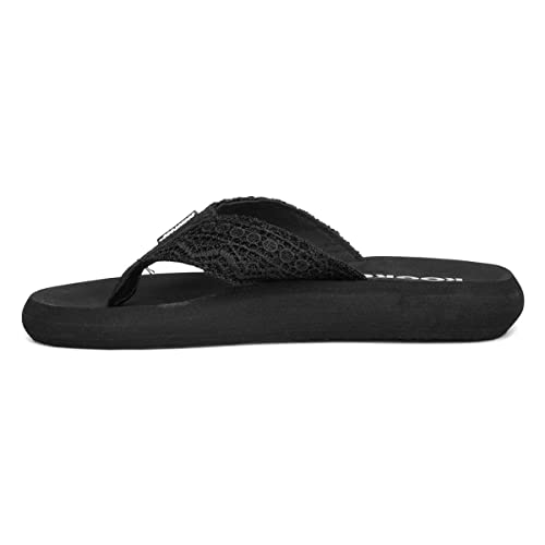Rocket Dog Spotlight Lima Womens Black Flip Flop - Size 6 UK - Black