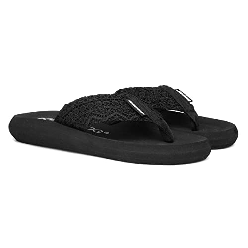 Rocket Dog Spotlight Lima Womens Black Flip Flop - Size 6 UK - Black
