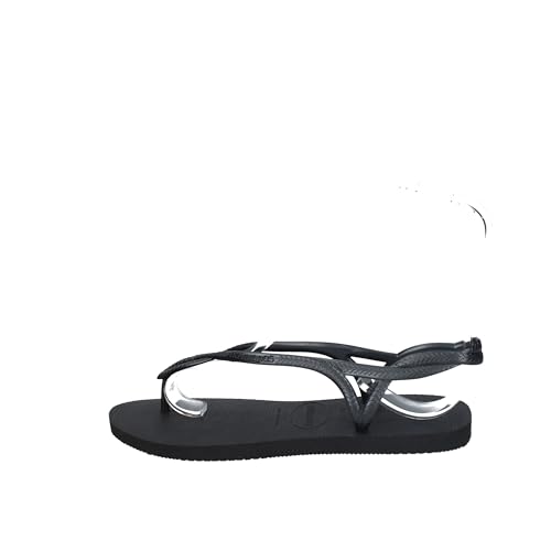 Havaianas, Women's, Luna, Beach Sandals, Black, 6/7 UK