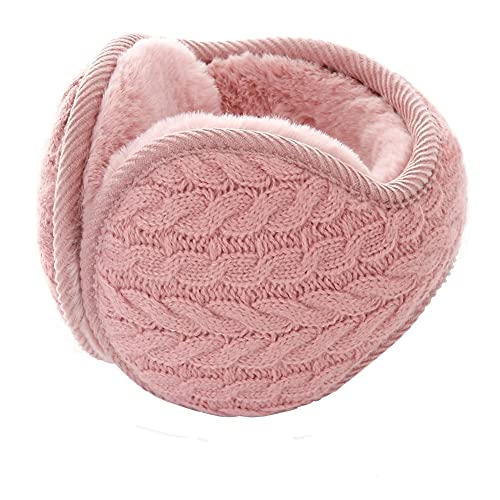 Ear Muffs Women - Winter Earmuffs Adjustable Classic Fleece Ear Muffs Ear Warmer Soft Warm Windproof Plush Outdoor Skiing Ear Warmers for Women