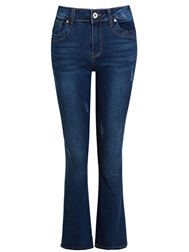 Womens Slim Fit Jean Flare Flared Denim Bootcut Jeans Size 10 12 14 6 8 New