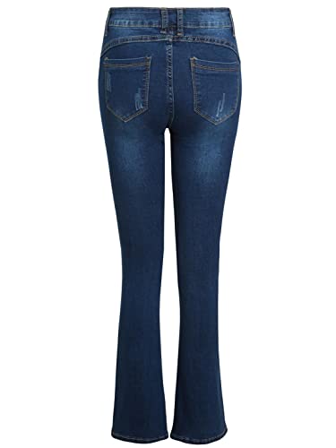 Womens Slim Fit Jean Flare Flared Denim Bootcut Jeans Size 10 12 14 6 8 New