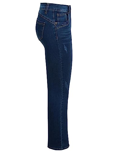 Womens Slim Fit Jean Flare Flared Denim Bootcut Jeans Size 10 12 14 6 8 New