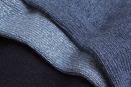 SockShop Ladies Plain Cotton and Lurex Boot Socks Pack of 3 Black 4-8