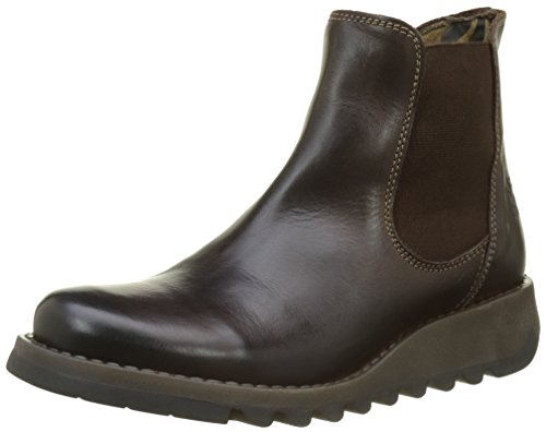 Fly London Women's Salv Chelsea Boots, Dark Brown 001, 4 UK