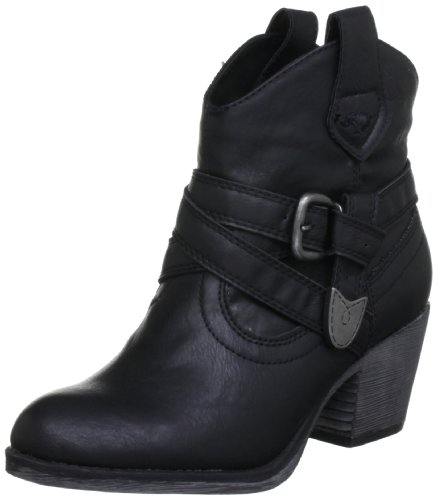 Rocket Dog Women's Satire Cowboy Boots, Black Slick Black, 3 UK