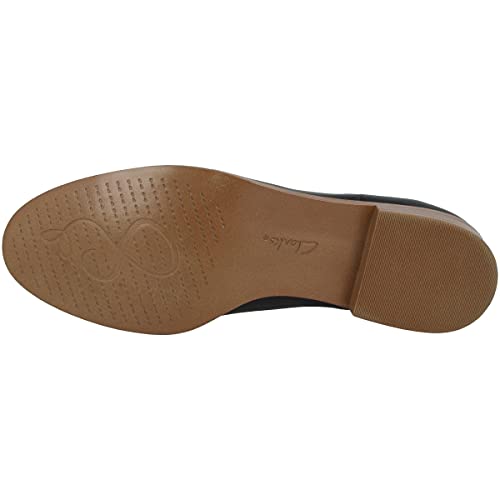 Clarks Women's Taylor Shine Chelsea Boots, Black Black Leather, 8 UK