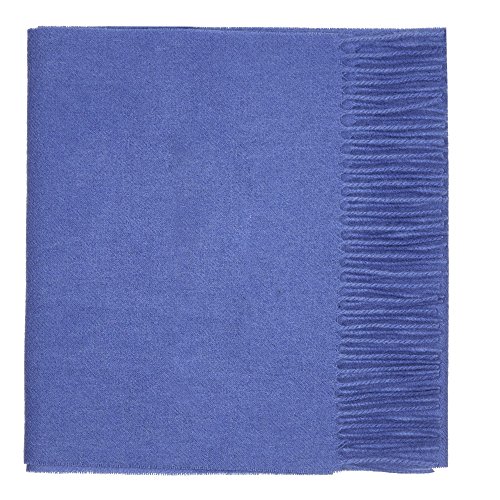 Lona Scott Pure Lambswool scarf - Cornflower (Shepherds Land), 165 X 30 cm