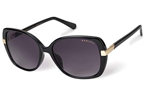 Radley London Oversized Butterfly Sunglasses, Gloss Black