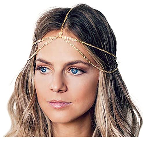 Bohemian Gold Head Chain for Women and Girls