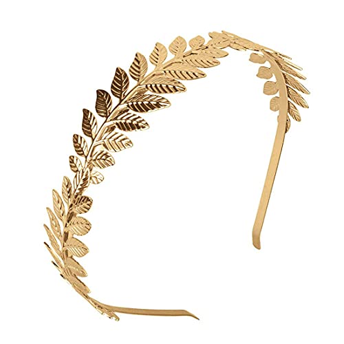 Golden Leaf Crown: Greek Goddess Vintage Headband