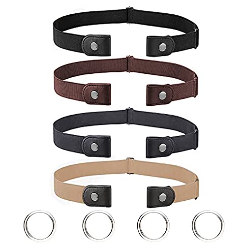 Elastic No Buckle Vintage Belt - Adjustable & Comfy