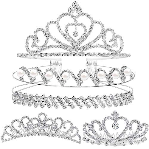 Crystal Headband Set - Rhinestone Hair Jewelry Wedding Tiaras