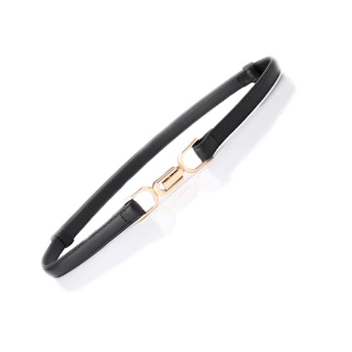 Womens Retro Wide Elastic Waist Belt - Black
