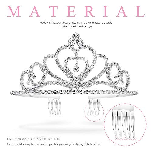 Crystal Headband Set - Rhinestone Hair Jewelry Wedding Tiaras