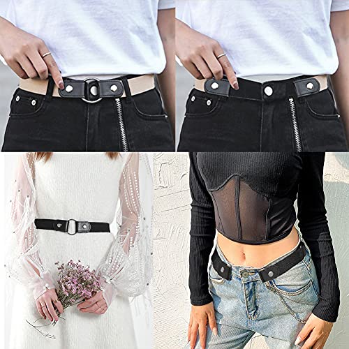 Elastic No Buckle Vintage Belt - Adjustable & Comfy