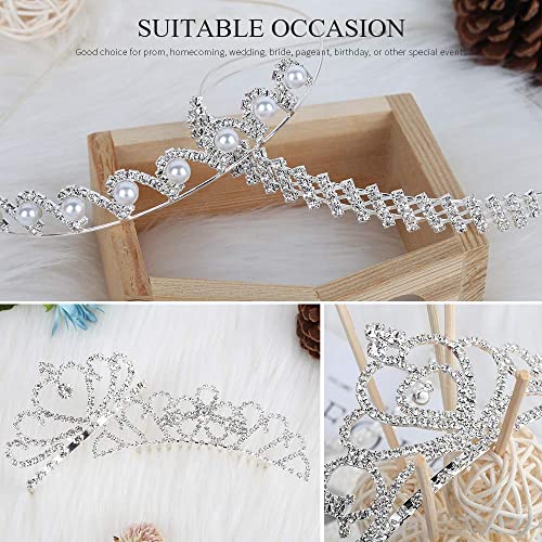 Crystal Headband Set - Rhinestone Hair Jewelry Wedding Tiaras