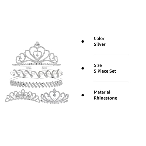 Crystal Headband Set - Rhinestone Hair Jewelry Wedding Tiaras