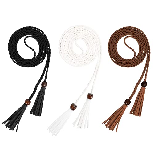 Women's Vintage Bowknot Chain Belt with Tassels