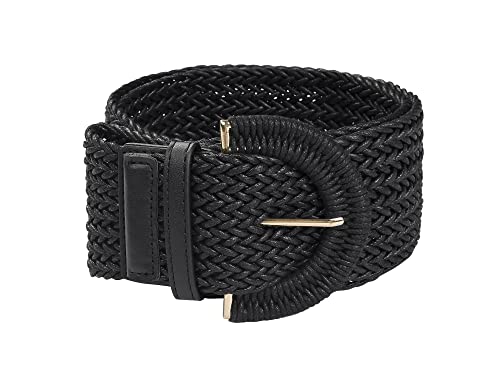 Vintage Wide Braided Belts with Chunky Buckle
