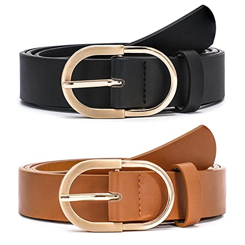 JASGOOD Women's Leather Belts - Vintage Retro Fashion