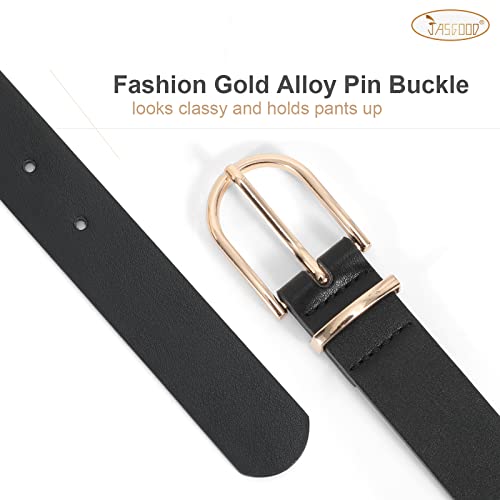 Vintage-inspired 3-Pack Women's PU Leather Belts