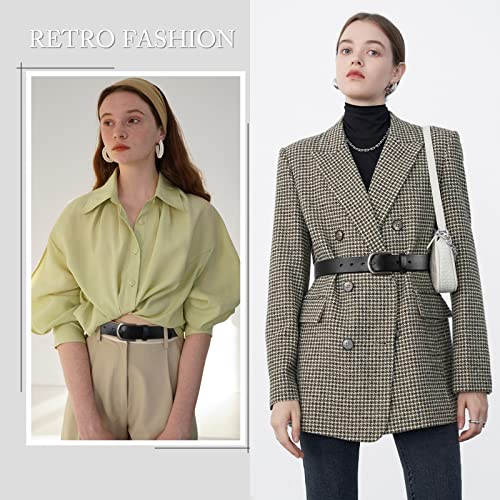 Vintage Women's Leather Pin Buckle Belt